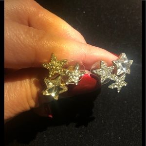 Gorgeous Anthropologie tri-Star earrings